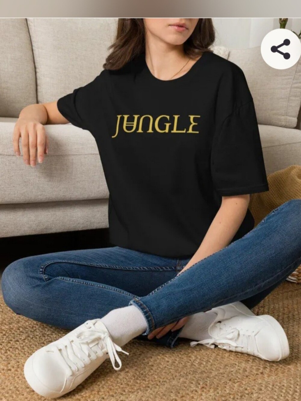 Unisex Graphic Tees - Gold Print